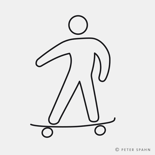 piktogramm Skateboard